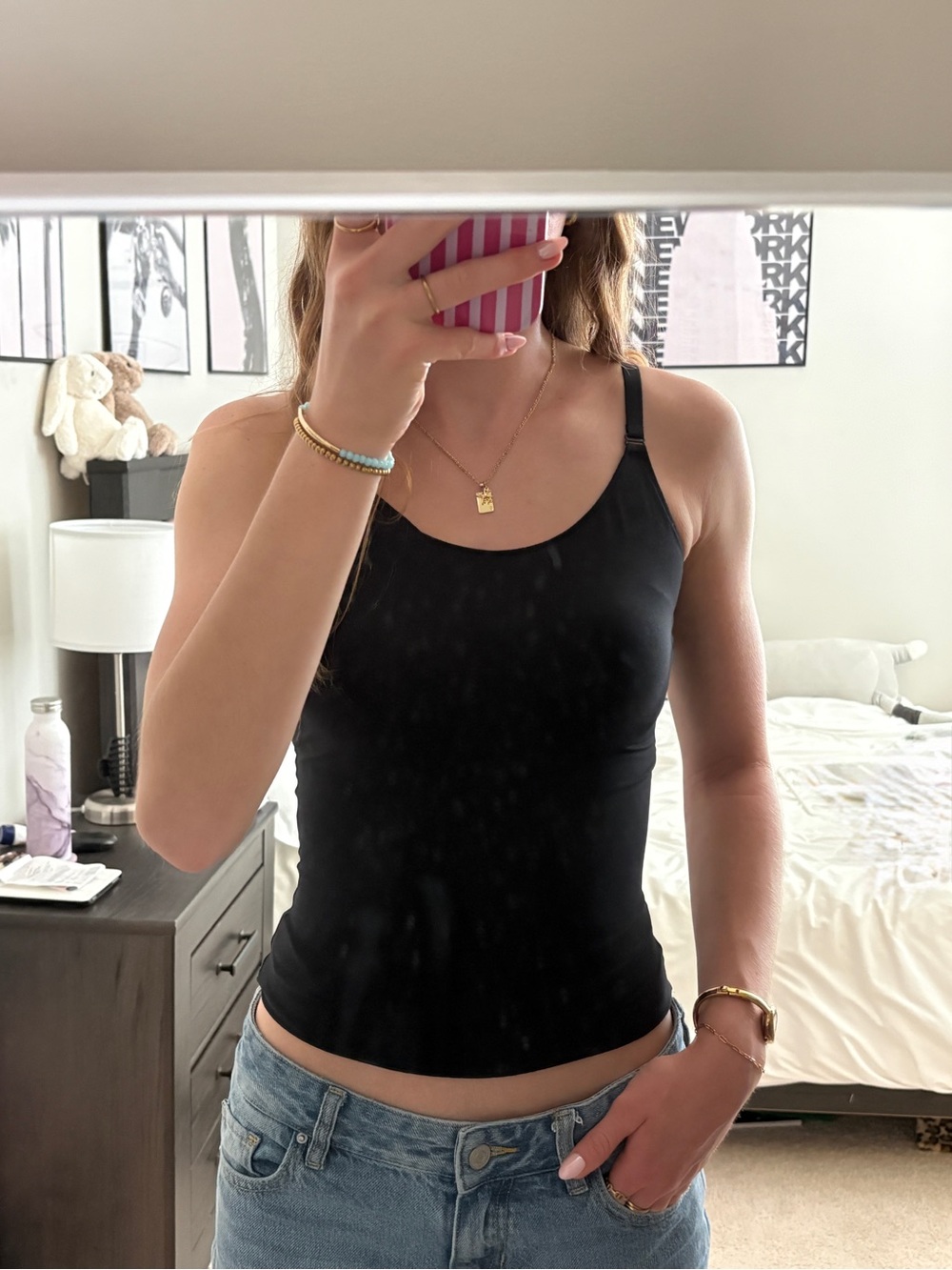 Spanx Black Shaping Camisole Tank Top Size M